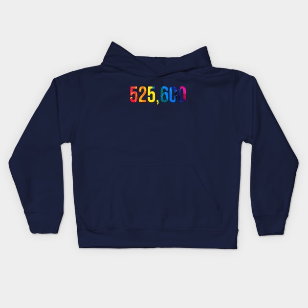 525,600 Kids Hoodie by TheatreThoughts